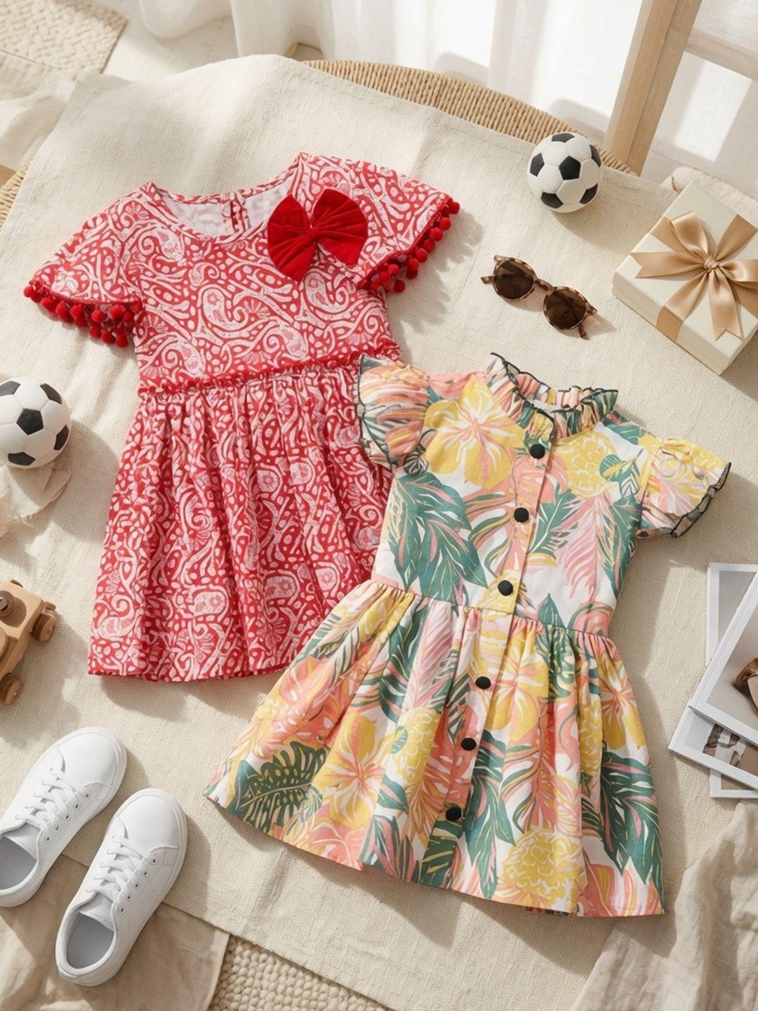 Cutiekins Print A-Line Dress