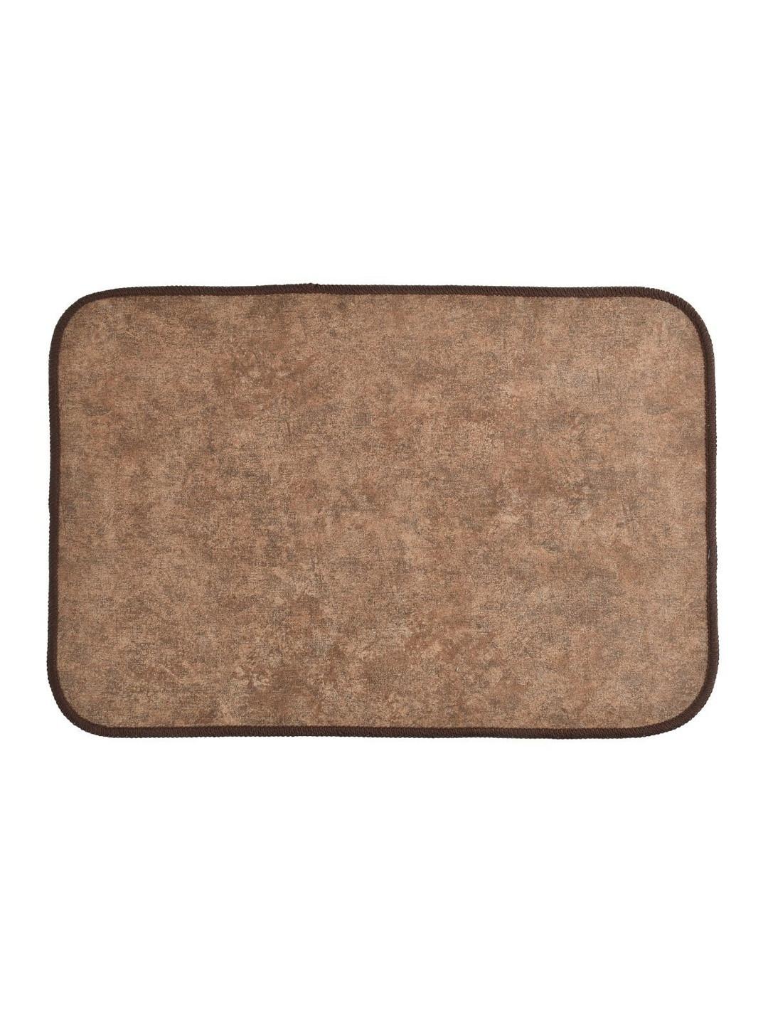 Florida Camel Brown Self Designed Anti Skid Indoor Doormats