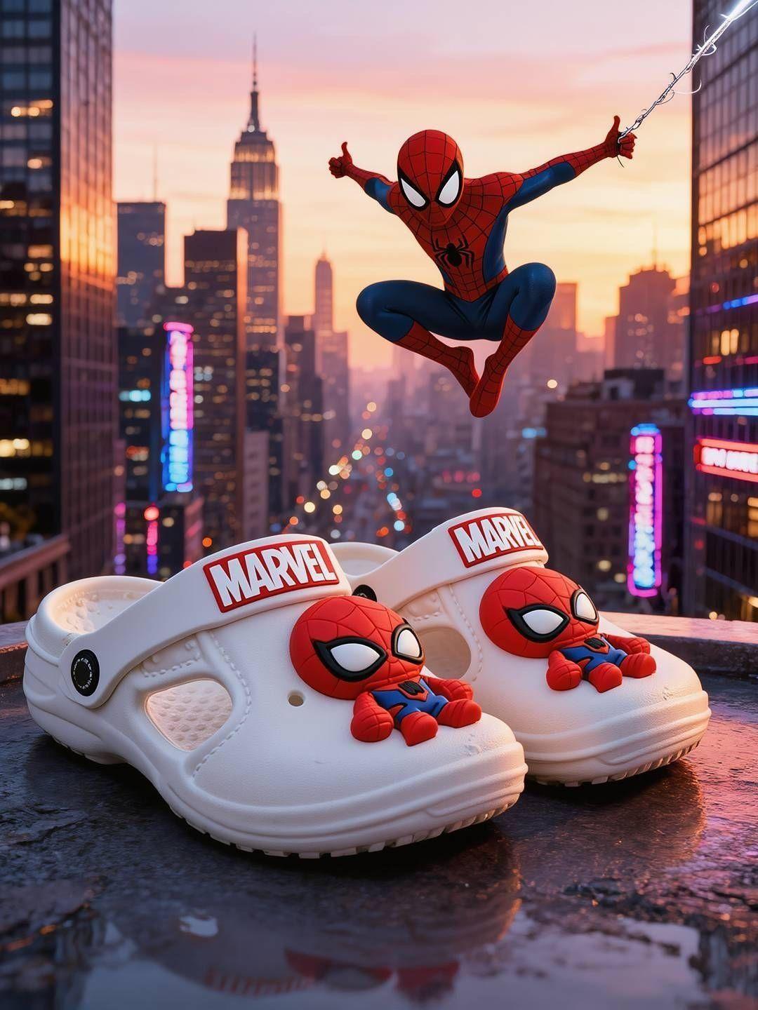 BAESD Marvel 3D Spider Man Clogs