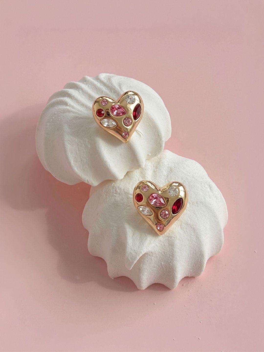 Accessorize Heart Shaped Studs Earrings