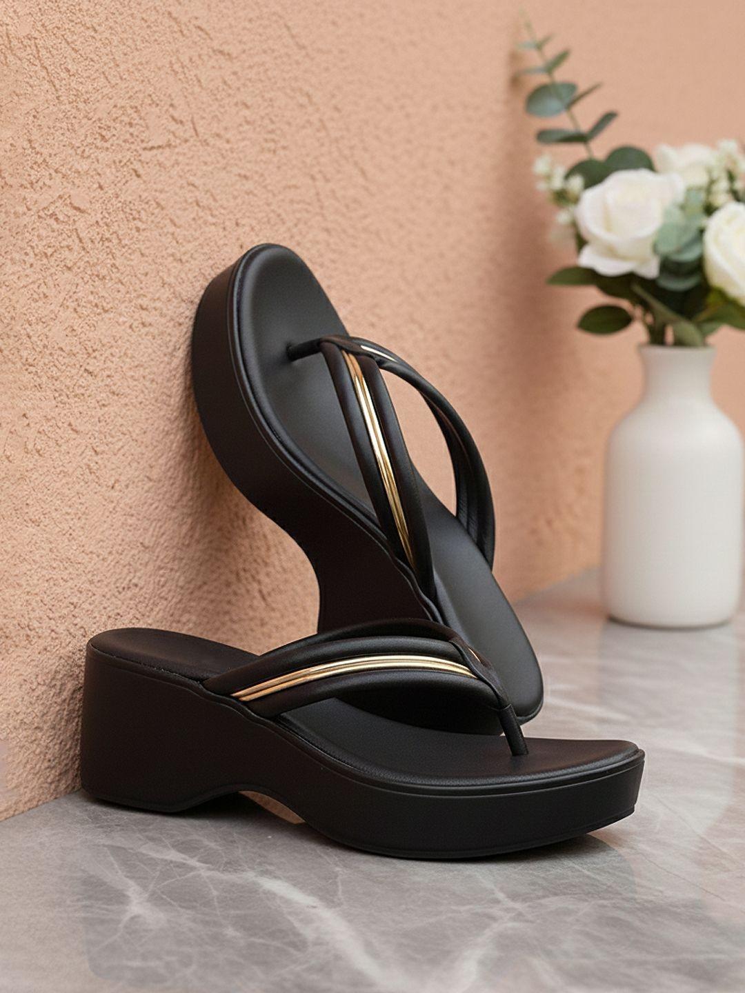 Khadims Women Open Toe Wedge Sandals