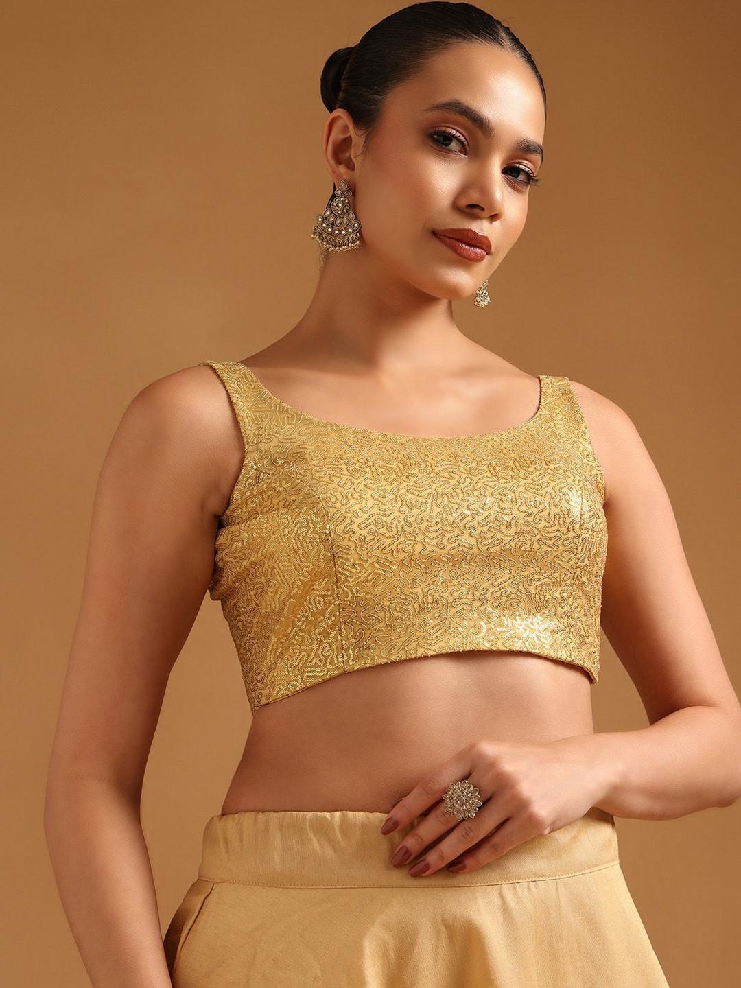 Soch Woven Design Zari Saree Blouse