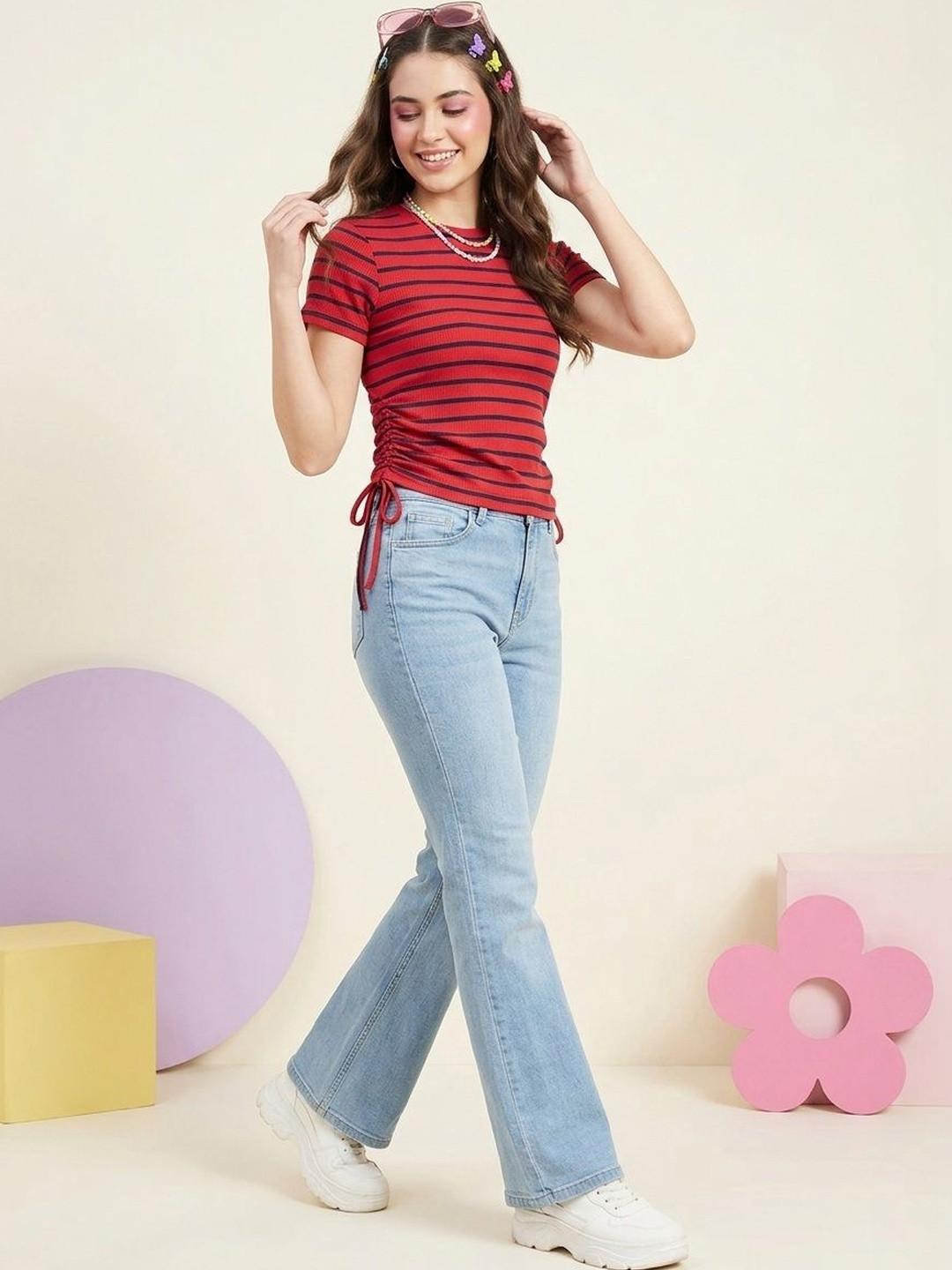 CORSICA Striped Cotton Top