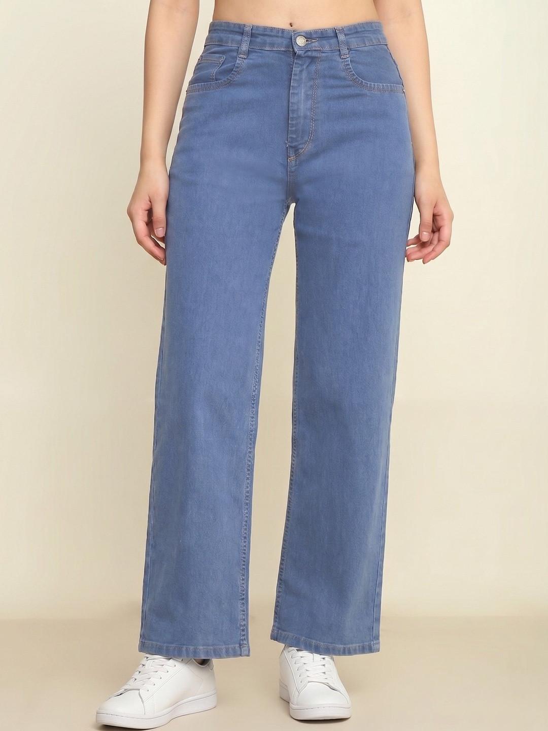 zayla Women Comfort Wide Leg High-Rise Stretchable Jeans