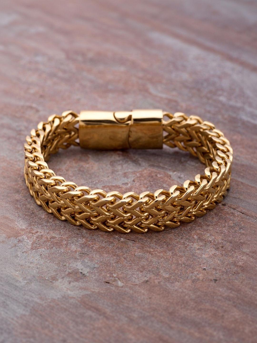 SALTY Men Gold-Plated Link Bracelet