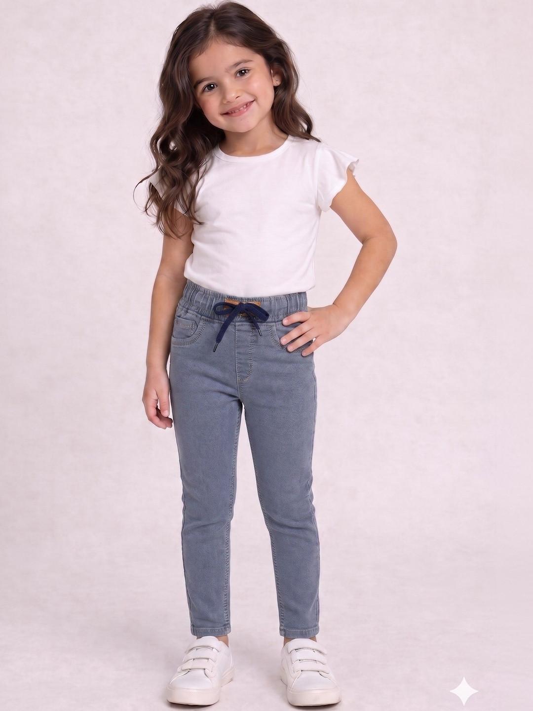 ZitZot Girls Slim Fit High-Rise Jeans
