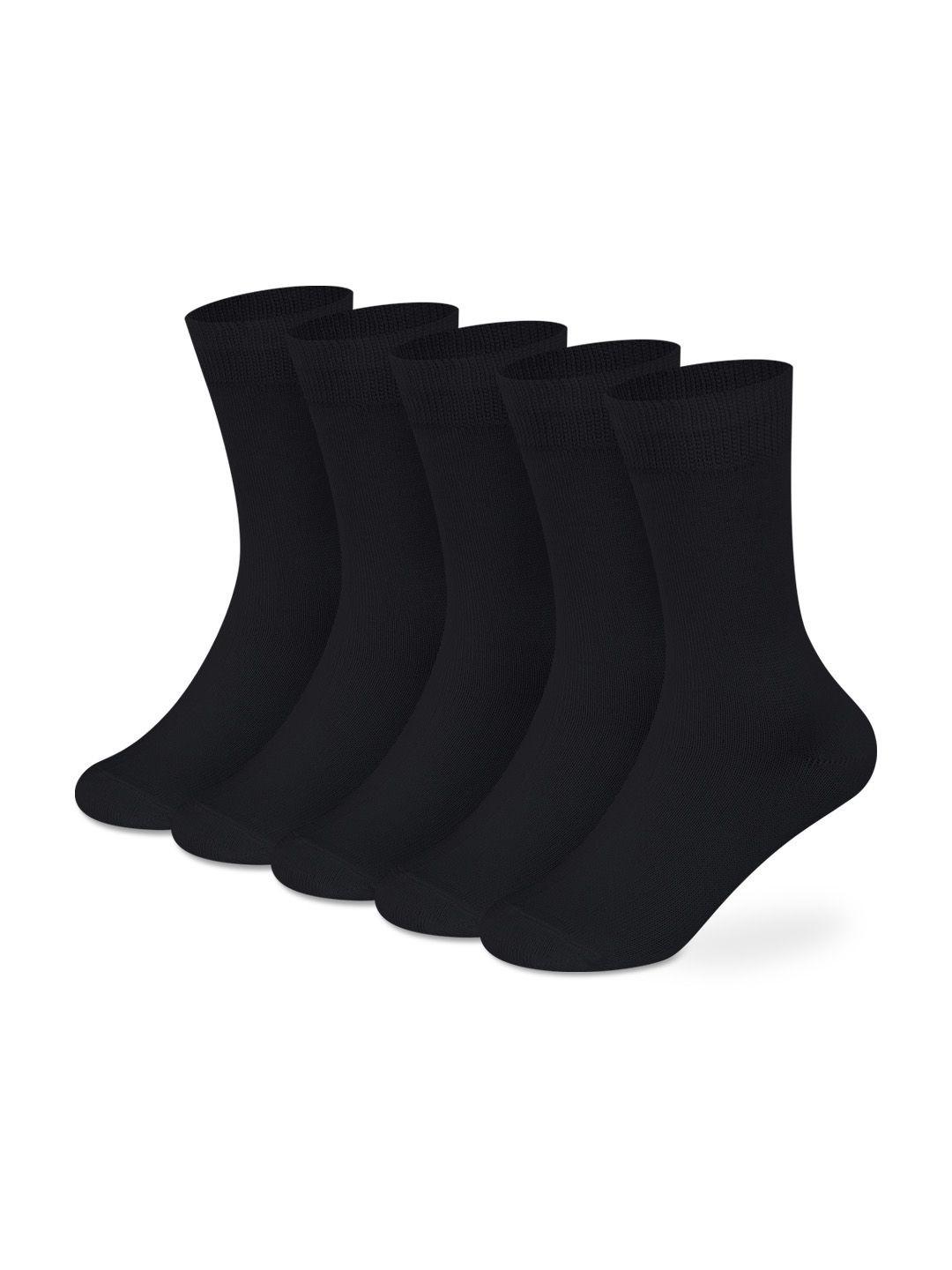 Supersox Kids Pack of 5 Regular Length Cotton Breathable School Uniform Socks