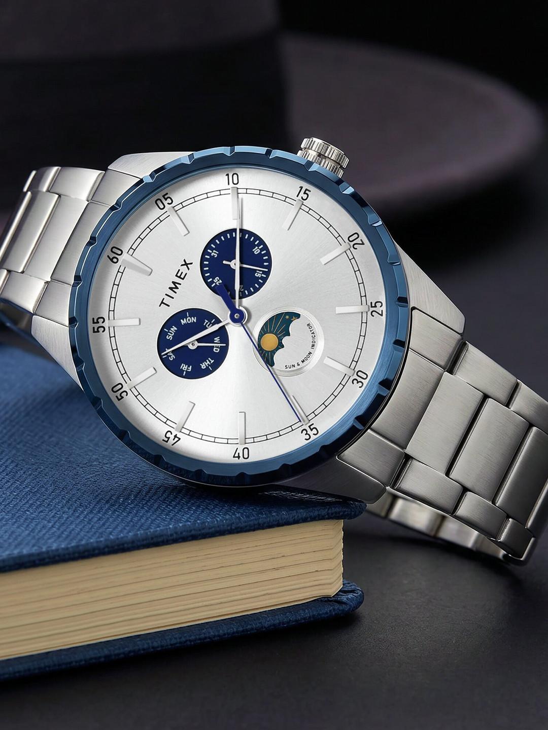 Timex Men Moon Phase Bracelet Style Straps Multifunction Analogue Watch TWEG28505