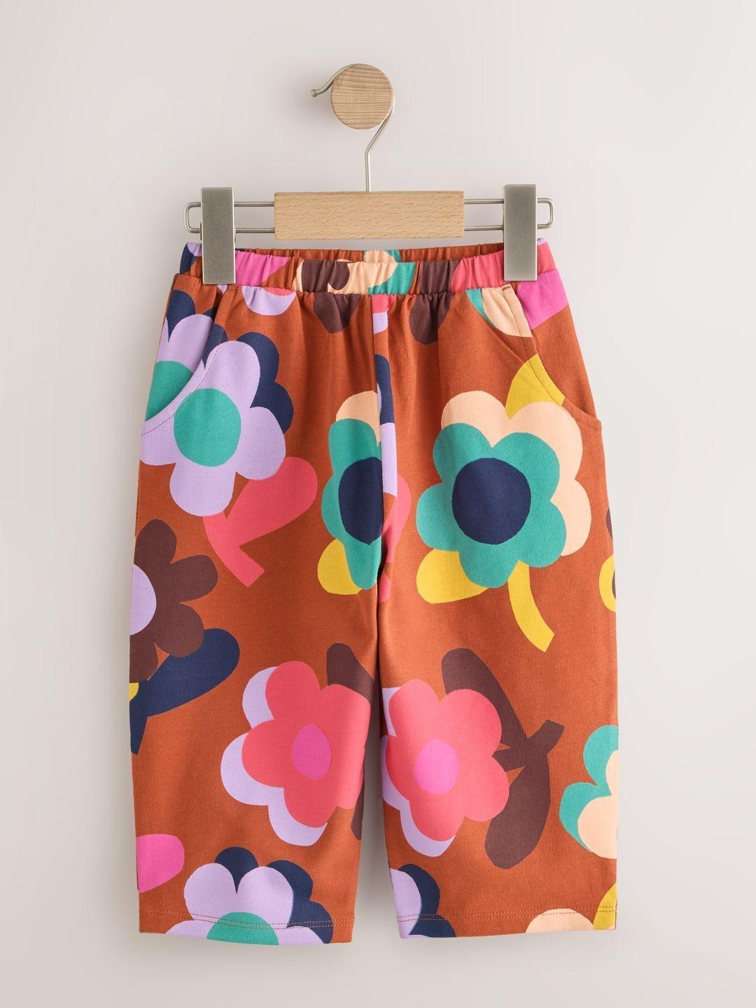 NEXT Girls Floral Printed Trousers