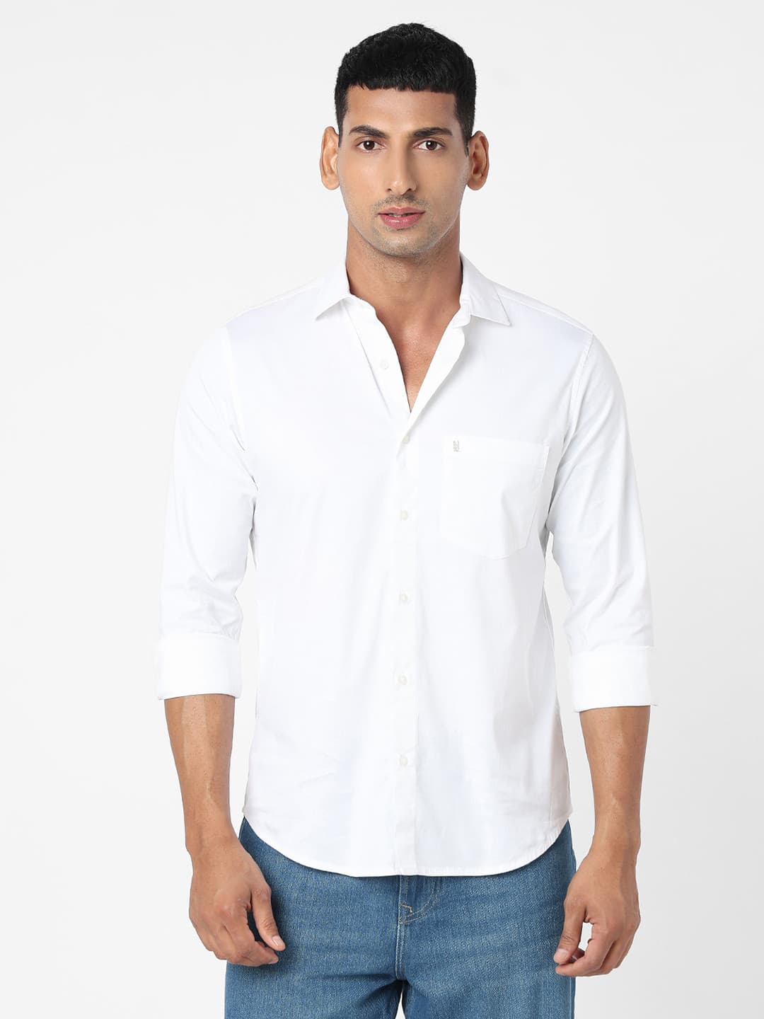 SPYKAR Spread Collar Casual Shirt