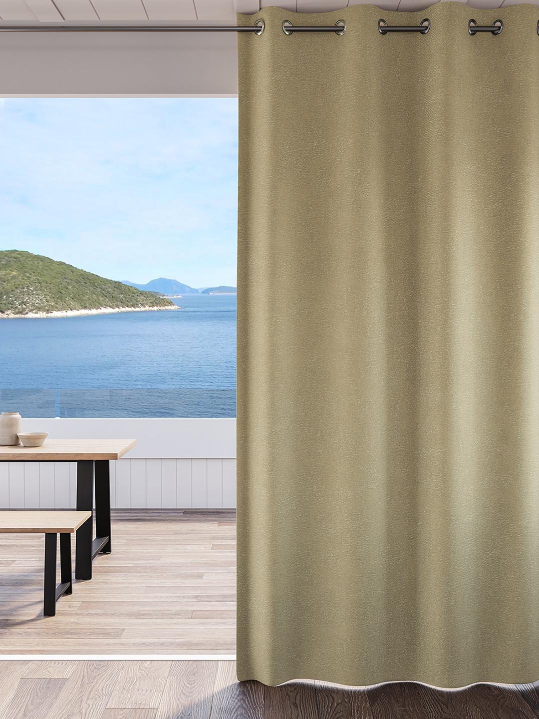 DDecor Beige Single Curtain Curtain