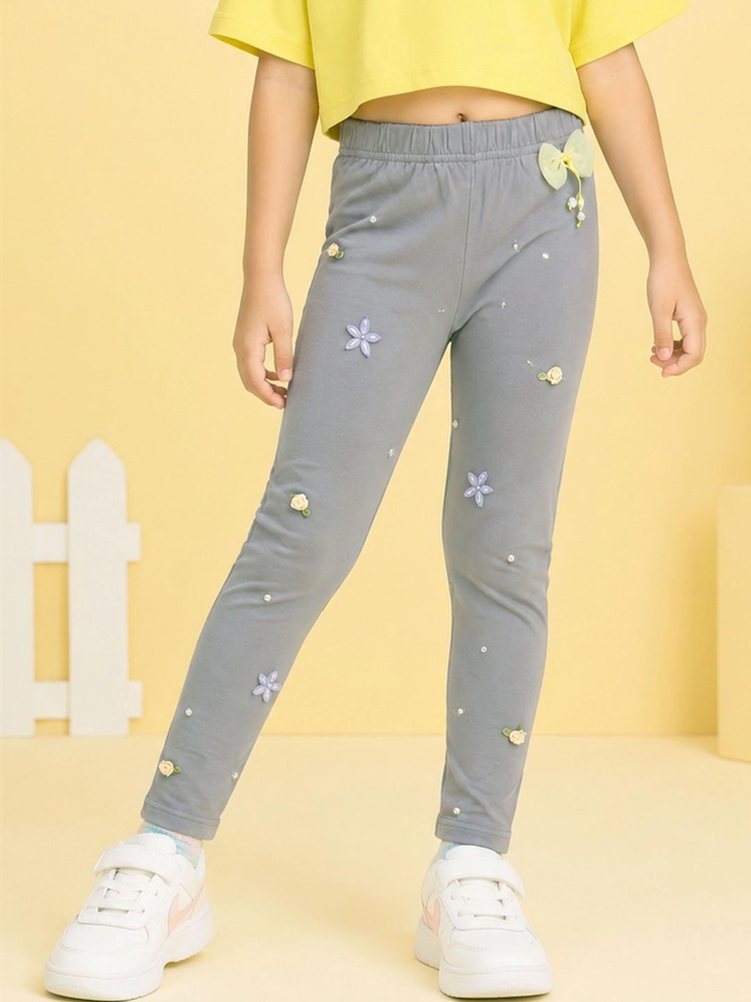 KiddoPanti Girls Cotton Leggings