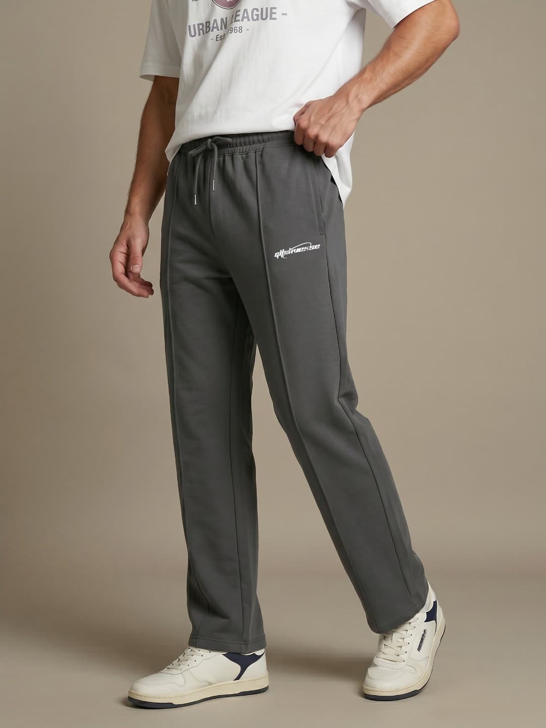 glitchez Men Straight Fit Track Pants