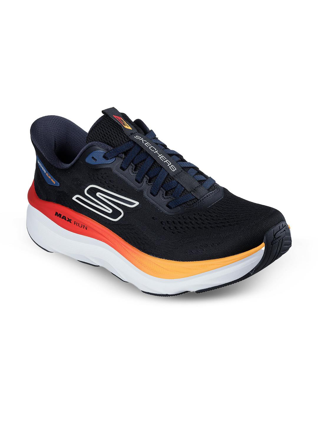 Skechers Mens Max Run Slip Ins Shoes