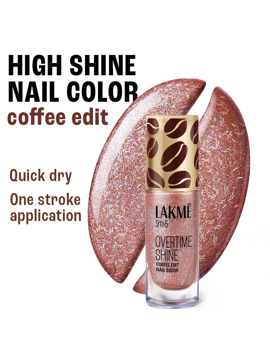 Lakme 9 to 5 Overtime Shine Coffee Edit Nail Polish 6ml - Hazelnut Hug 15