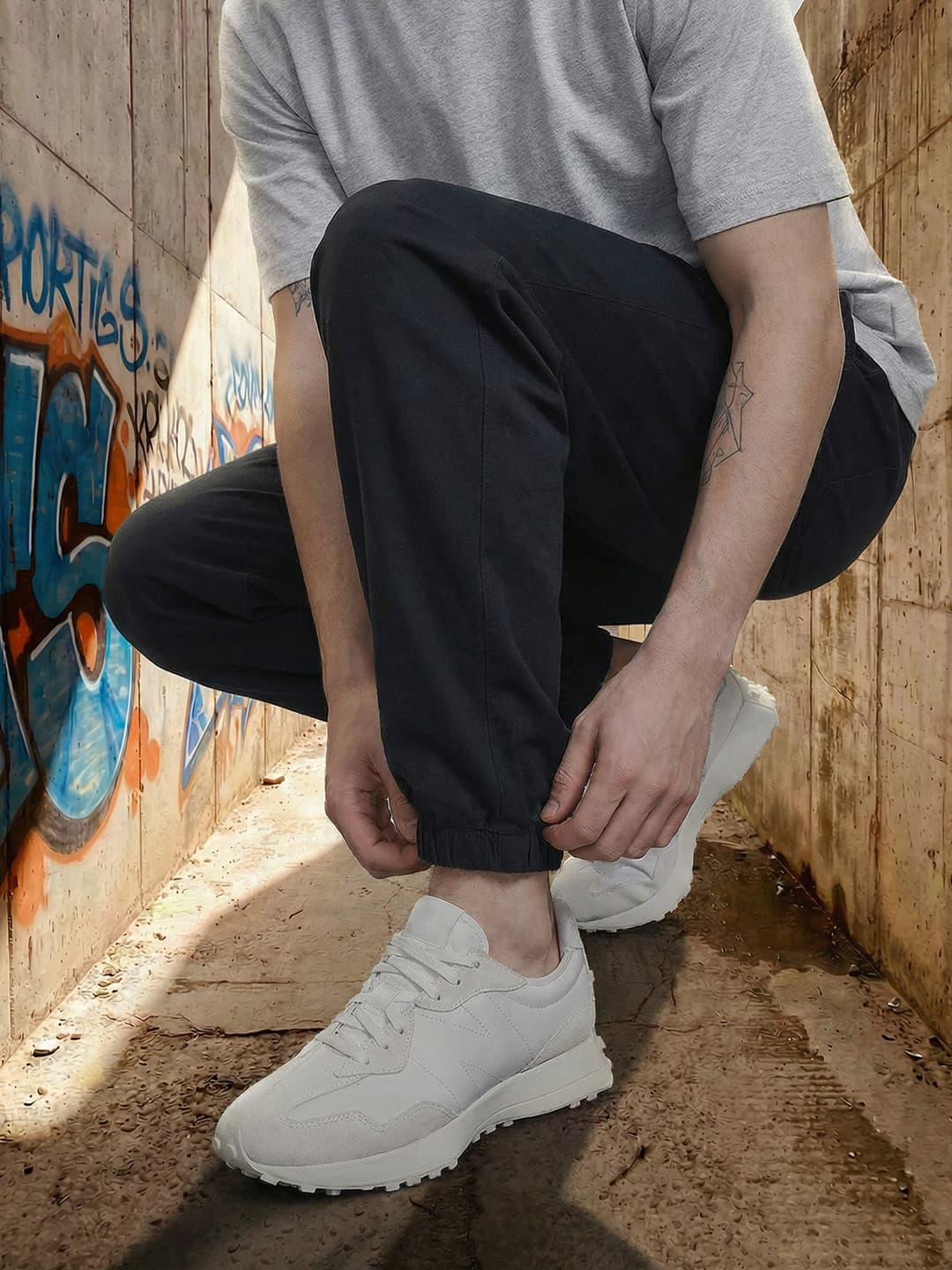 The Roadster Life Co. Men Pure Cotton Relaxed Fit Joggers