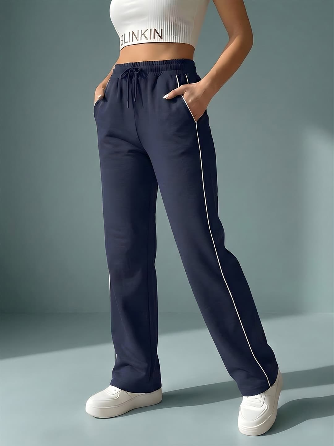 Blinkin Women Cotton Relaxed Fit Track Pants