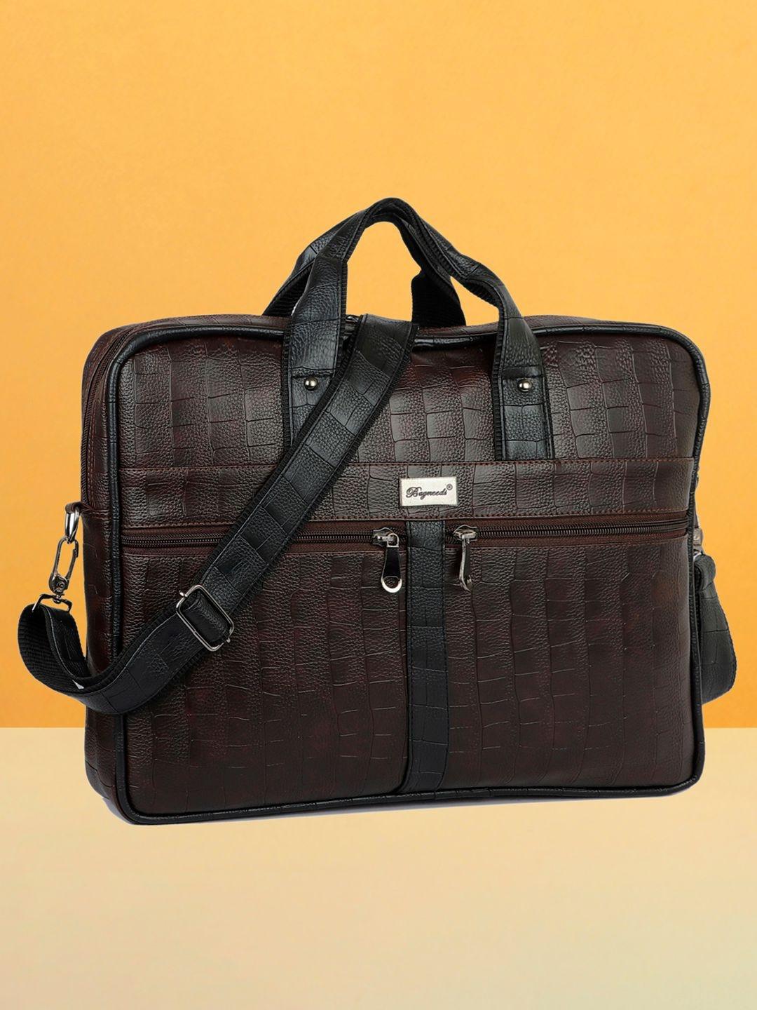bagneeds Unisex Textured PU Laptop Bag