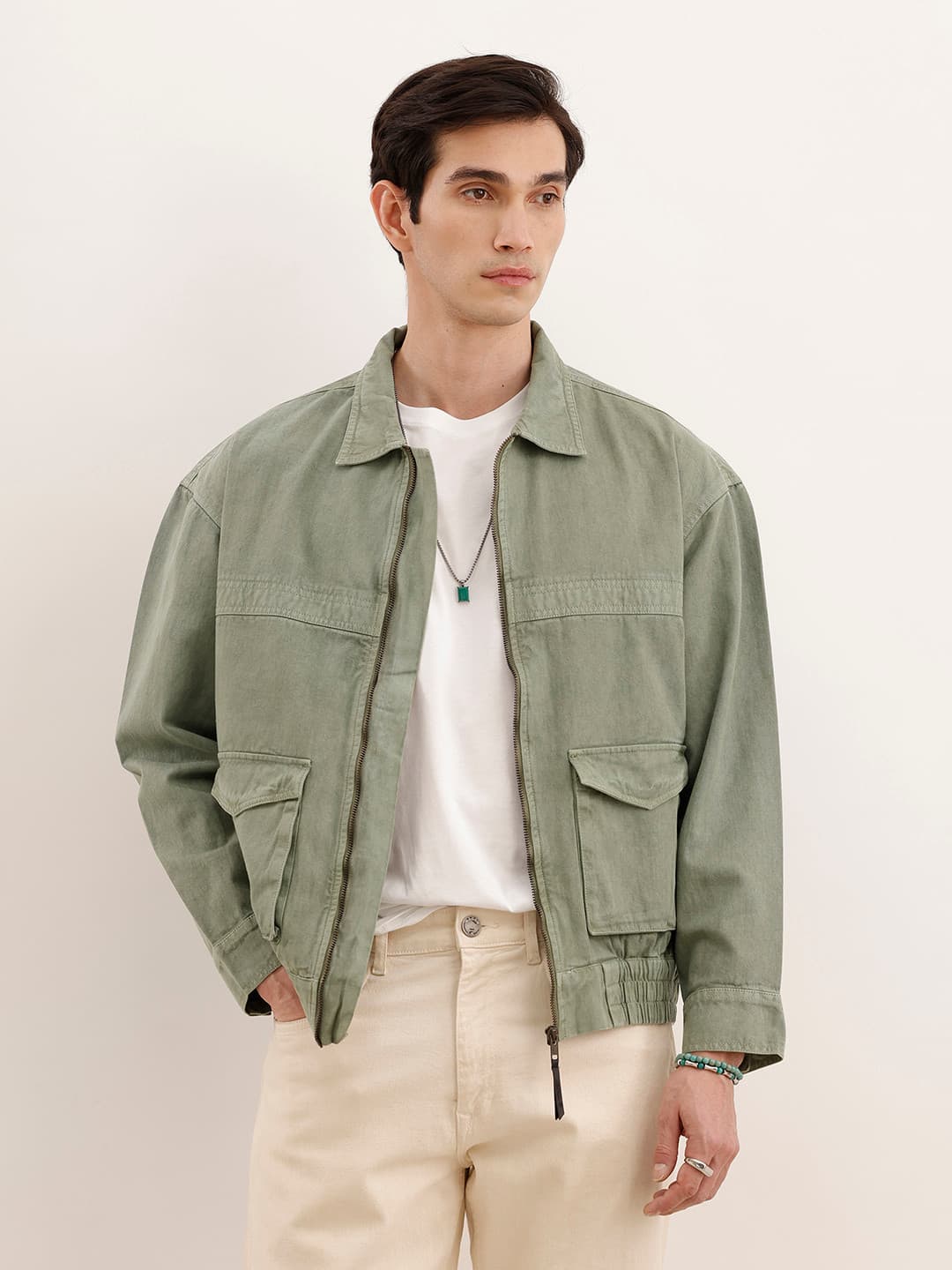 WROGN Oversized Fit Pure Cotton Tailored Jacket