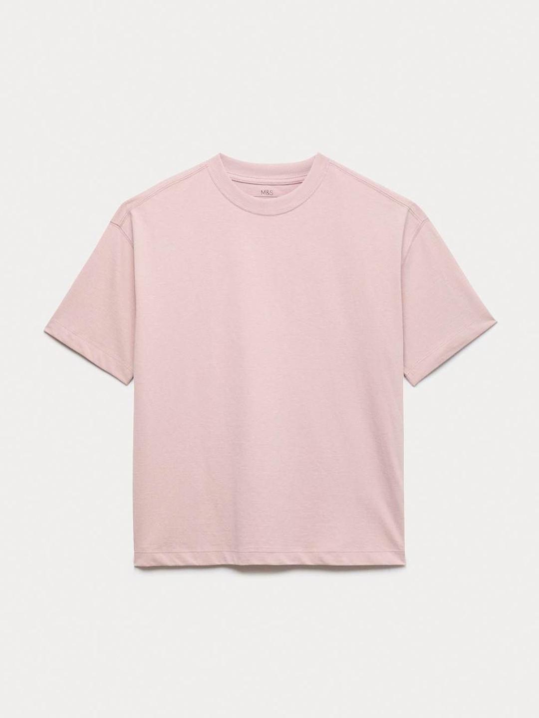 Marks & Spencer Pure Cotton Plain T-Shirt