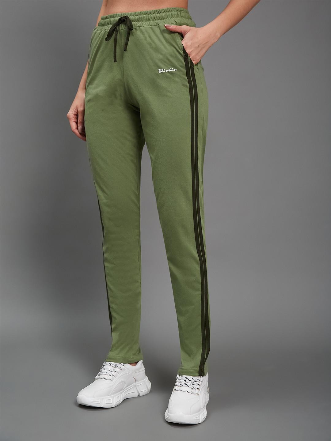 Blinkin Women Mid-Rise Relaxed-Fit Track Pant