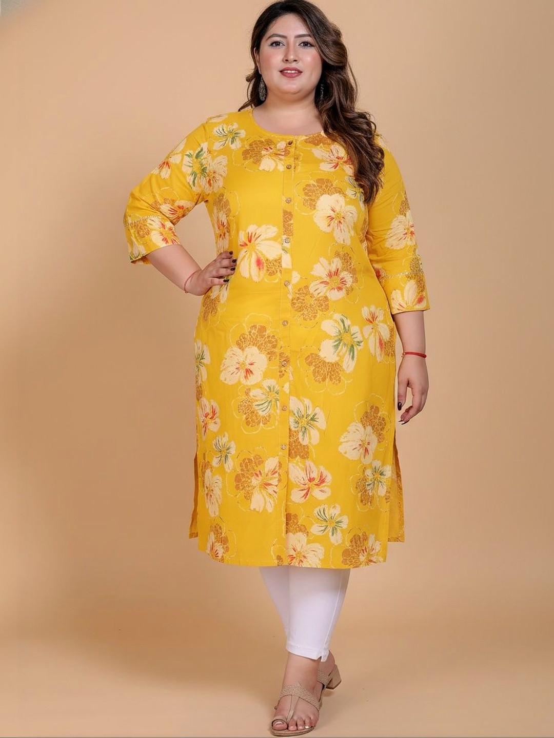 Sztori Women Floral Printed Block Print Kurta