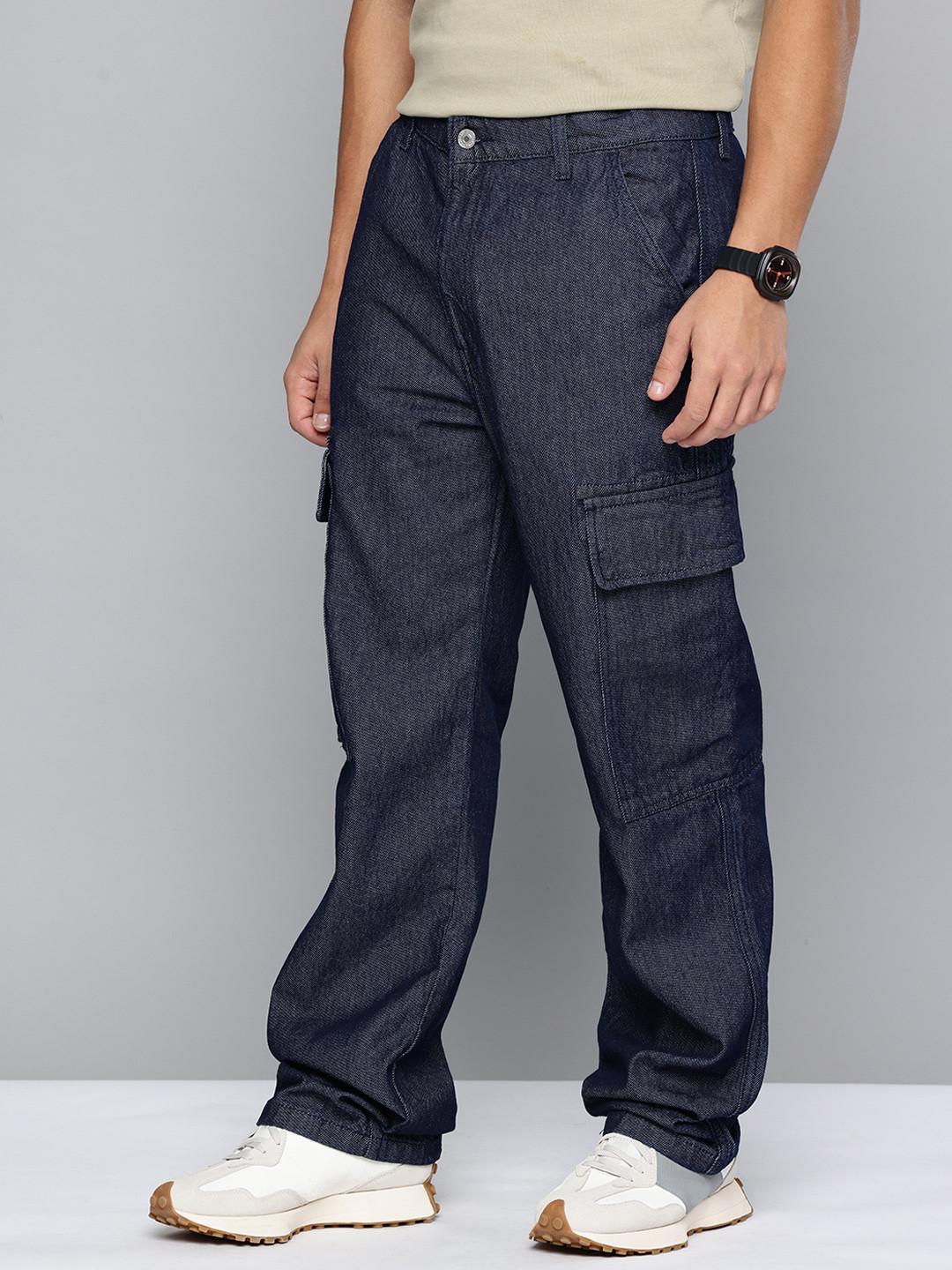 Levis Men 565 Loose Fit Mid-Rise Pure Cotton Jeans