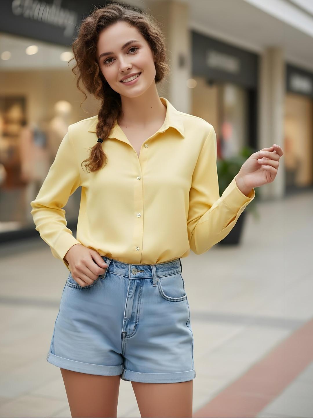 The Roadster Lifestyle Co Long Sleeve Spread Collar Shirt