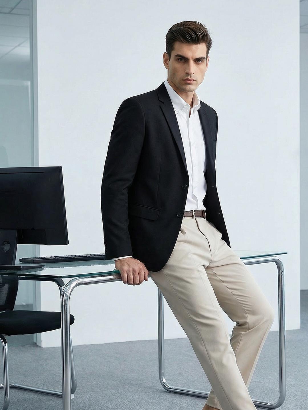 INVICTUS Single-Breasted Formal Blazer