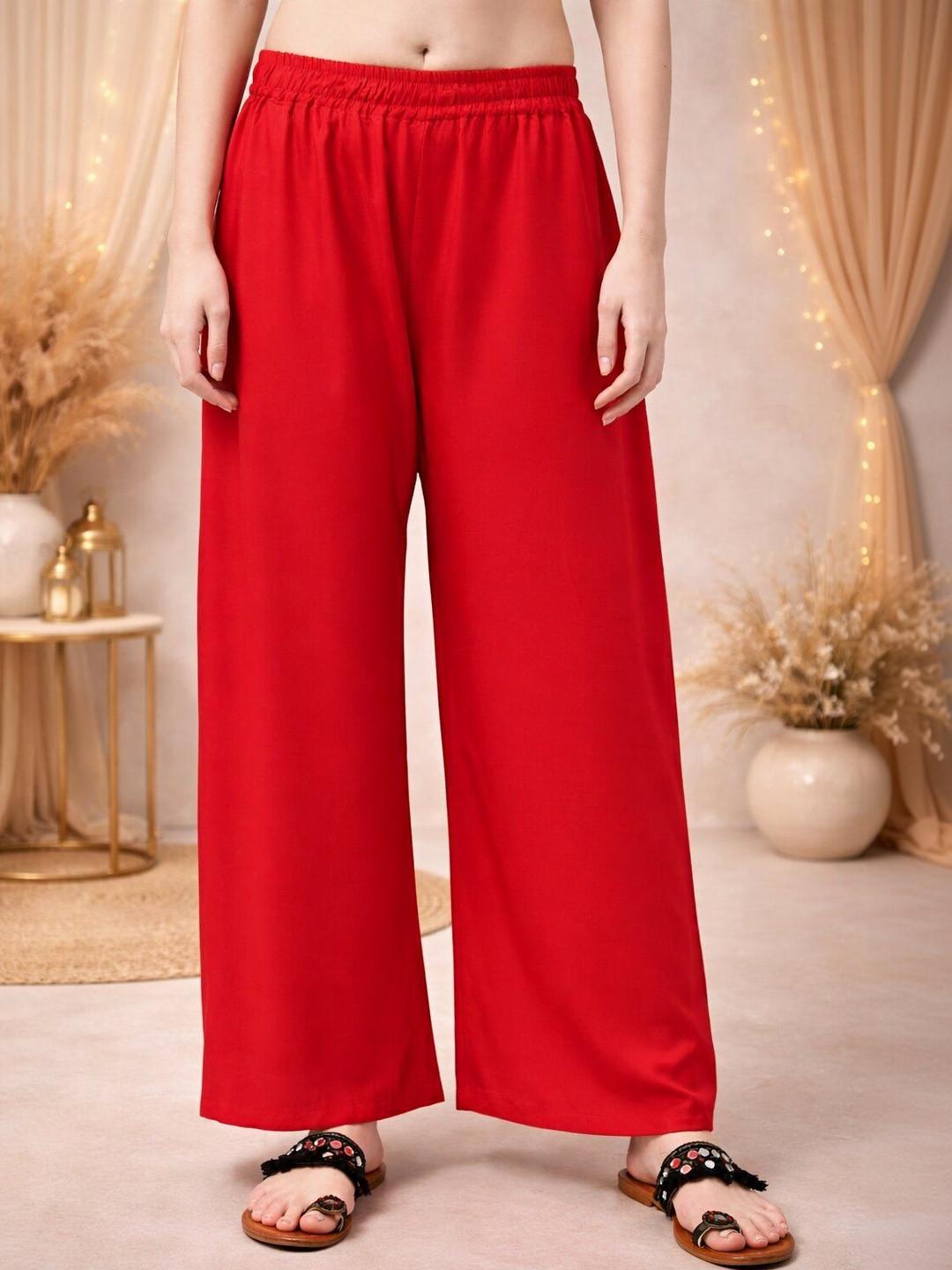 KALINI Women Flared Ethnic Palazzos