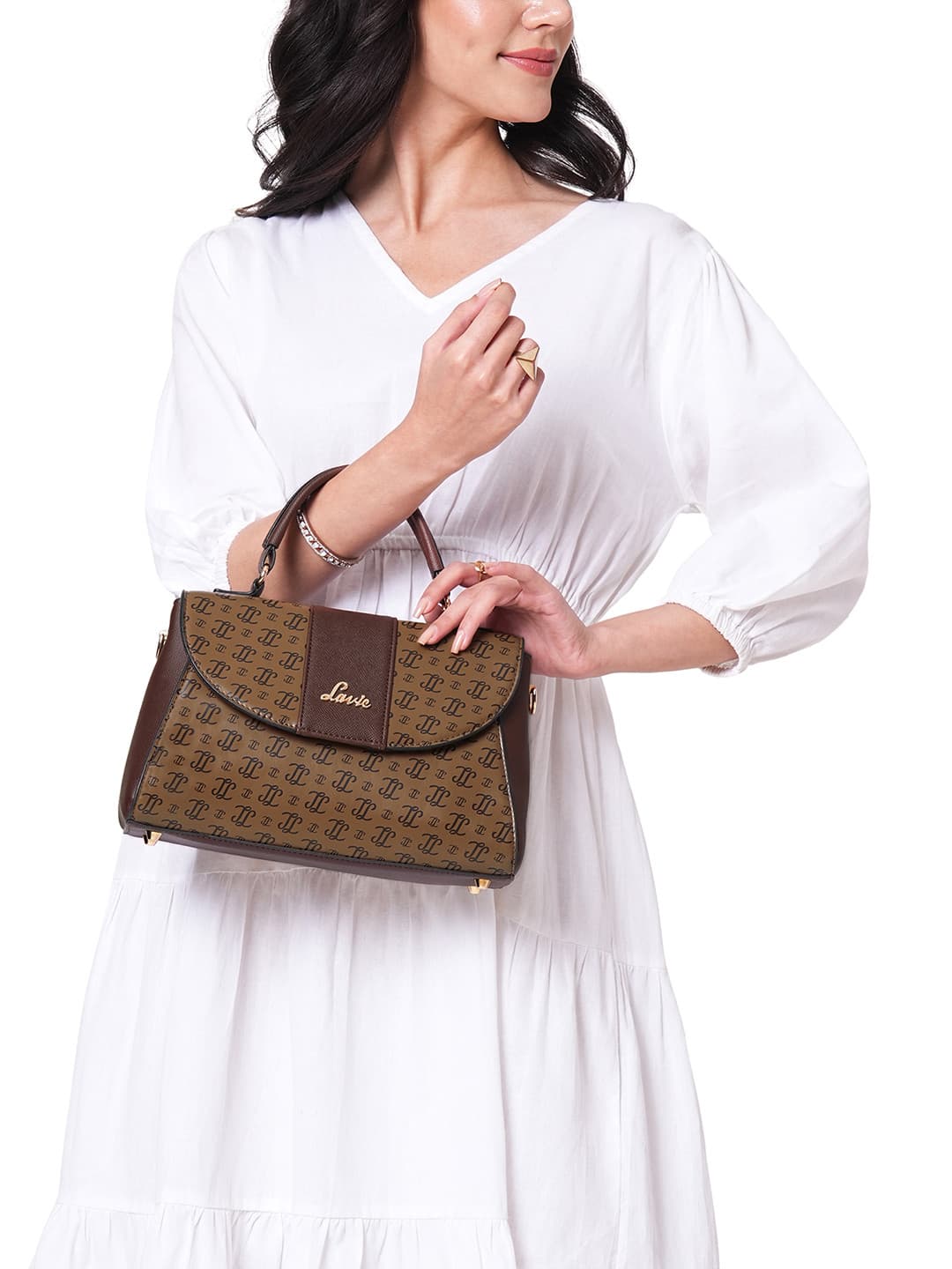 Lavie Women Mono Ll Becky Flap Satchel Handbag