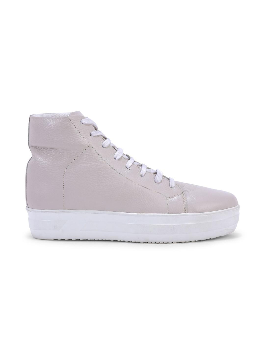 Woodland Women Leather High-Top Sneakers