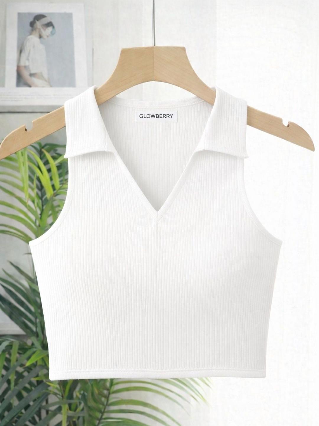 GLOWBERRY Cotton Crop Top