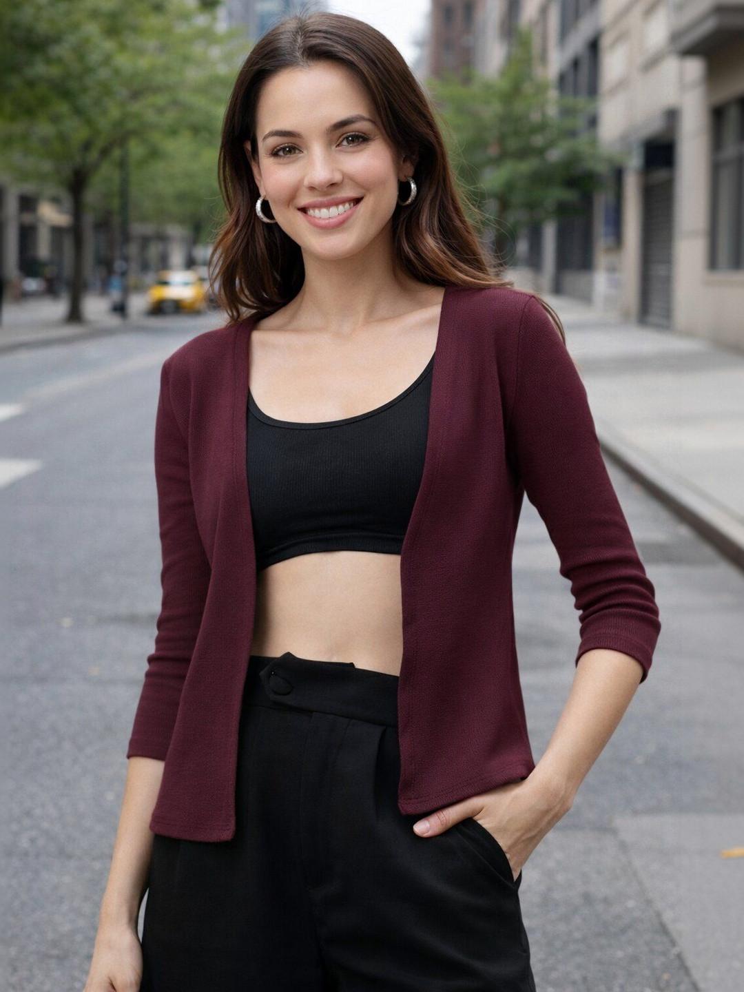 UnaOne Women Crop Shrug