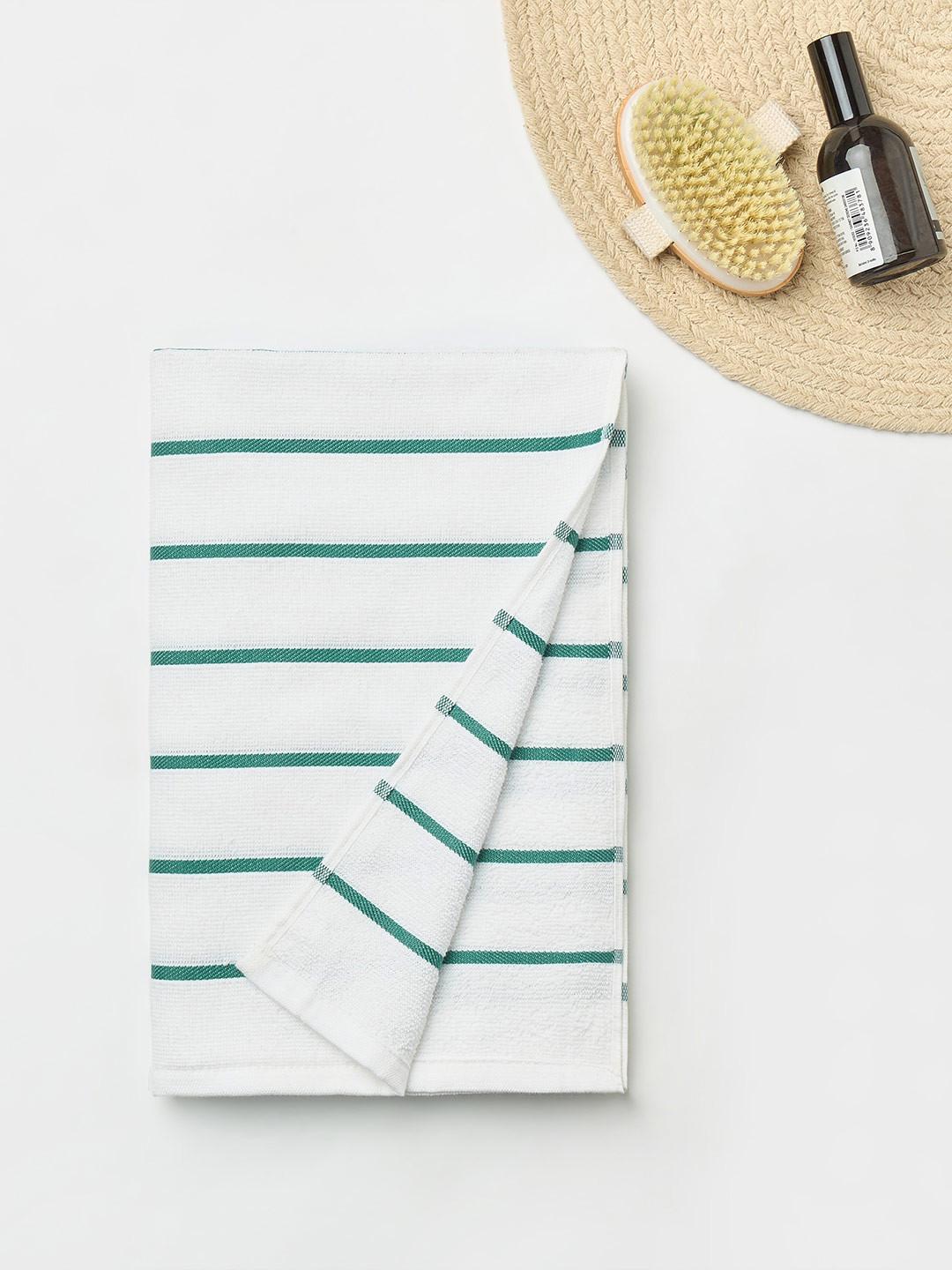 Himeya Blue Rippon Striped Cotton 300 GSM Bath Towel