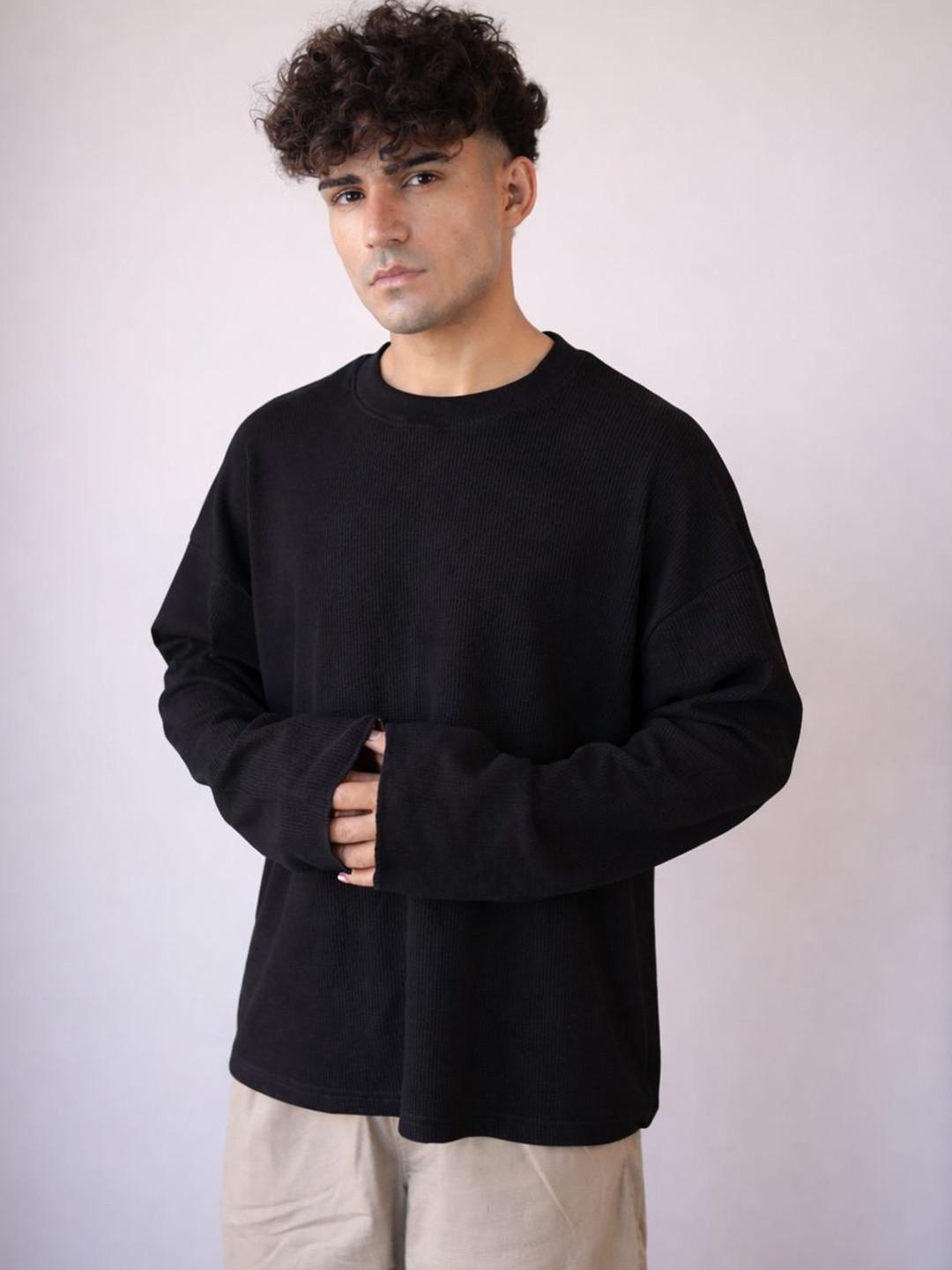 BDSQUARE Men Drop-Shoulder Sleeves T-shirt