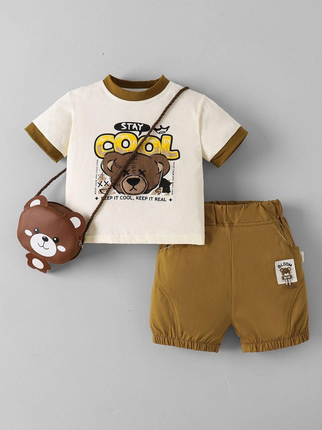 Hopscotch Boys Printed T-shirt with Shorts