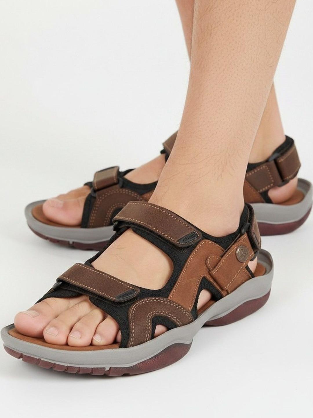 The Roadster Lifestyle Co Men Velcro Comfort Sandals