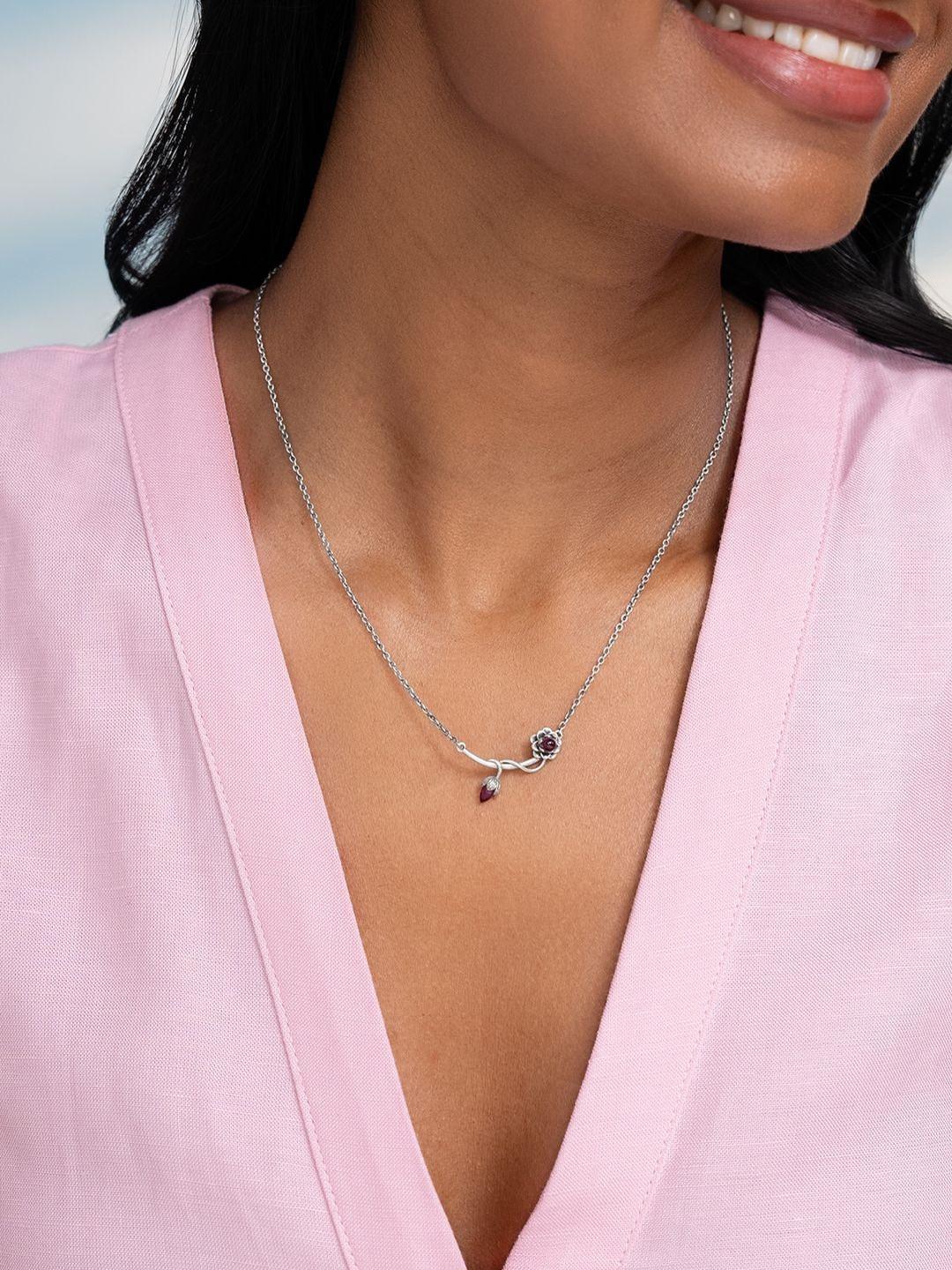SHAYA Sterling Silver Oxidised Necklace