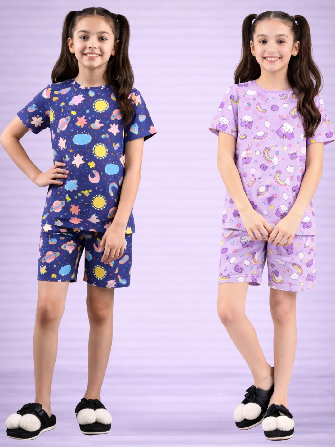 LITBABY Girls Printed Nightdress