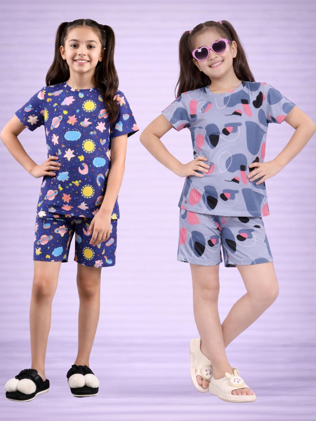 LITBABY Girls Printed Nightdress