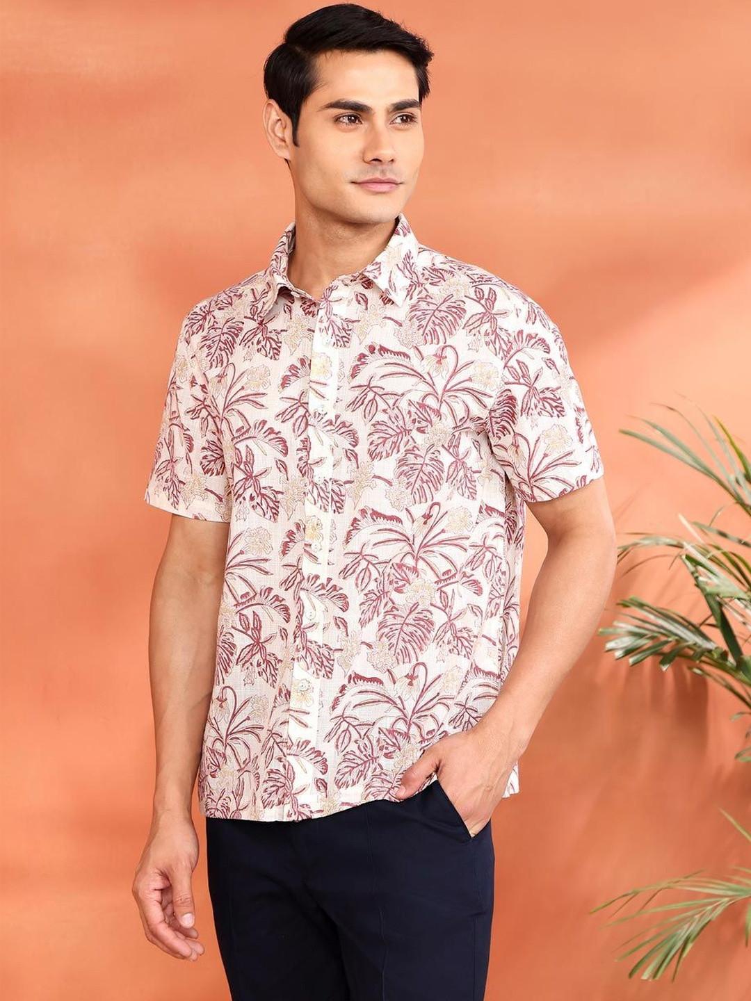 Fabindia Men Floral Printed Casual Shirt
