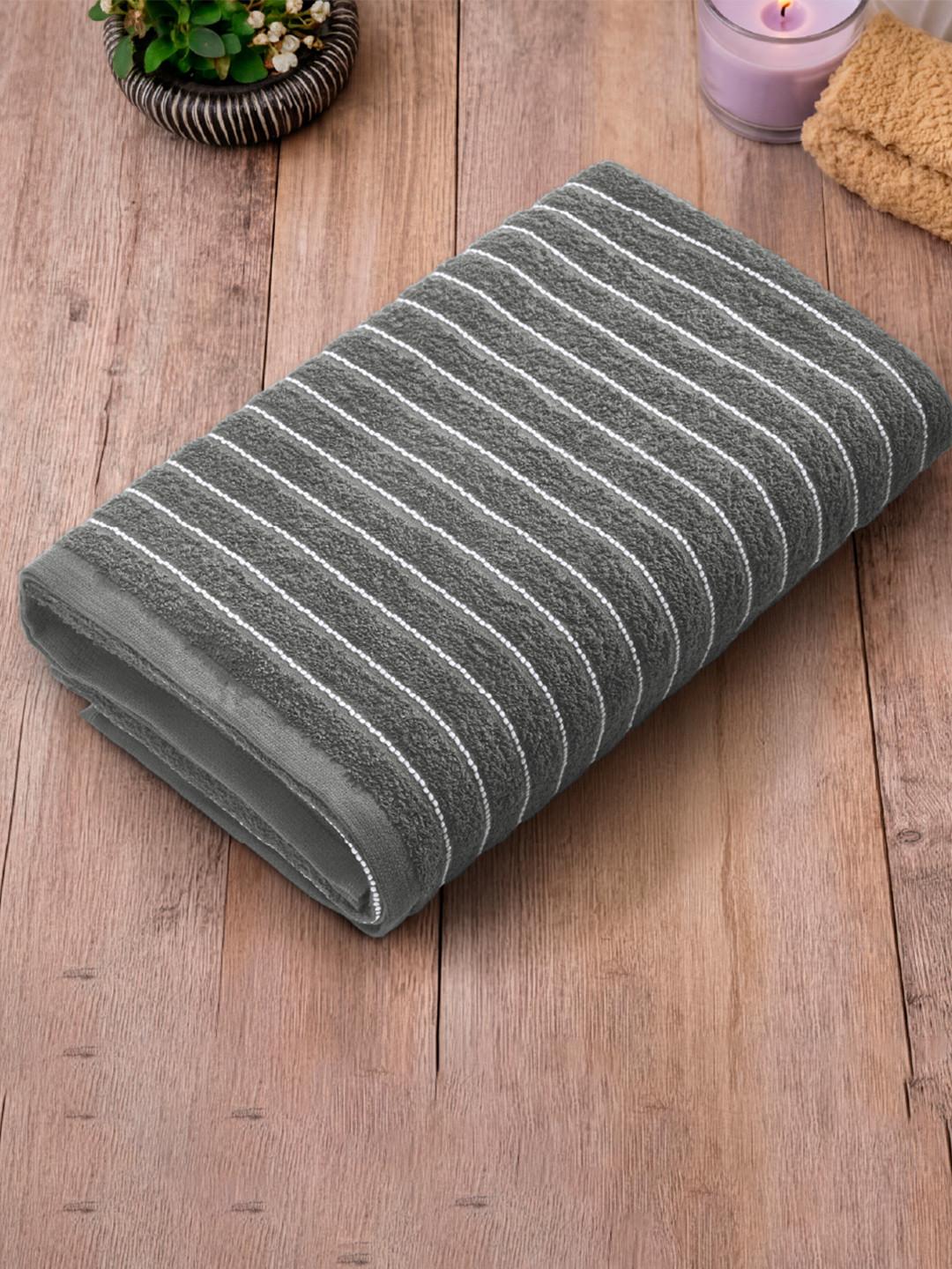 Welspun Grey 1 Cotton 250 GSM Bath Towel