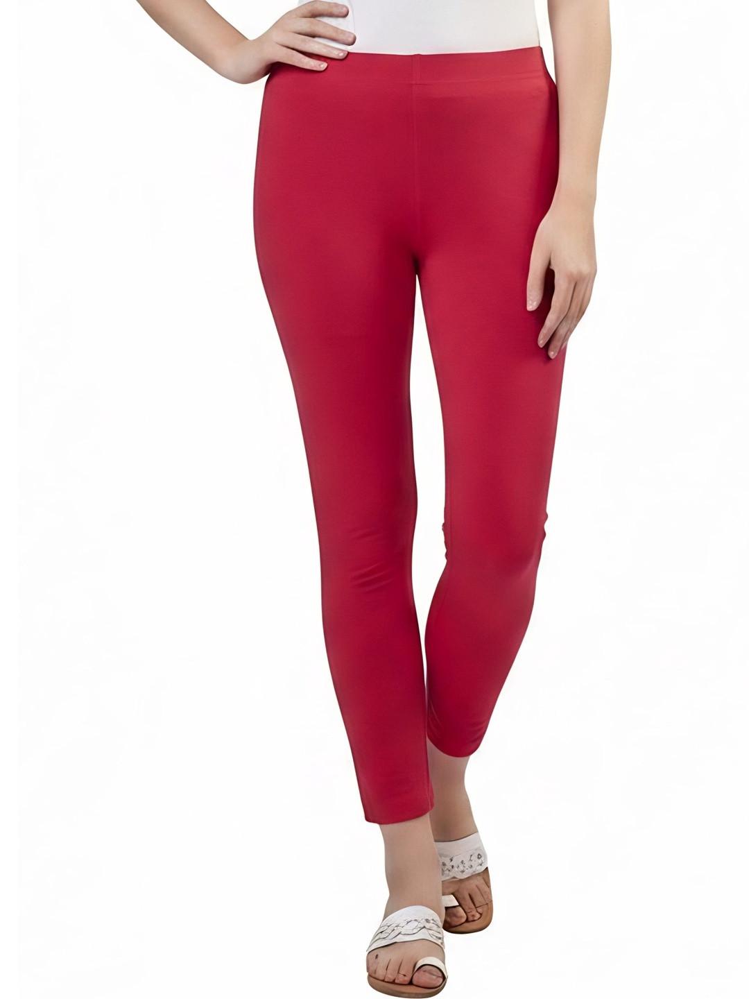 COLRINA Women Cotton Blend Solid Ankle Length Leggings
