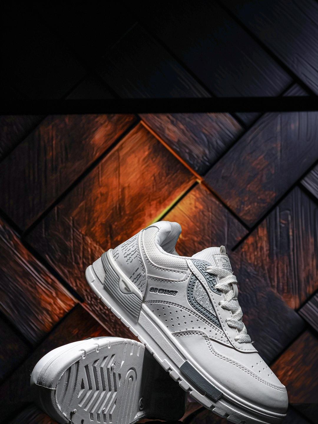 ASIAN Men Perforations Round Toe Sneakers