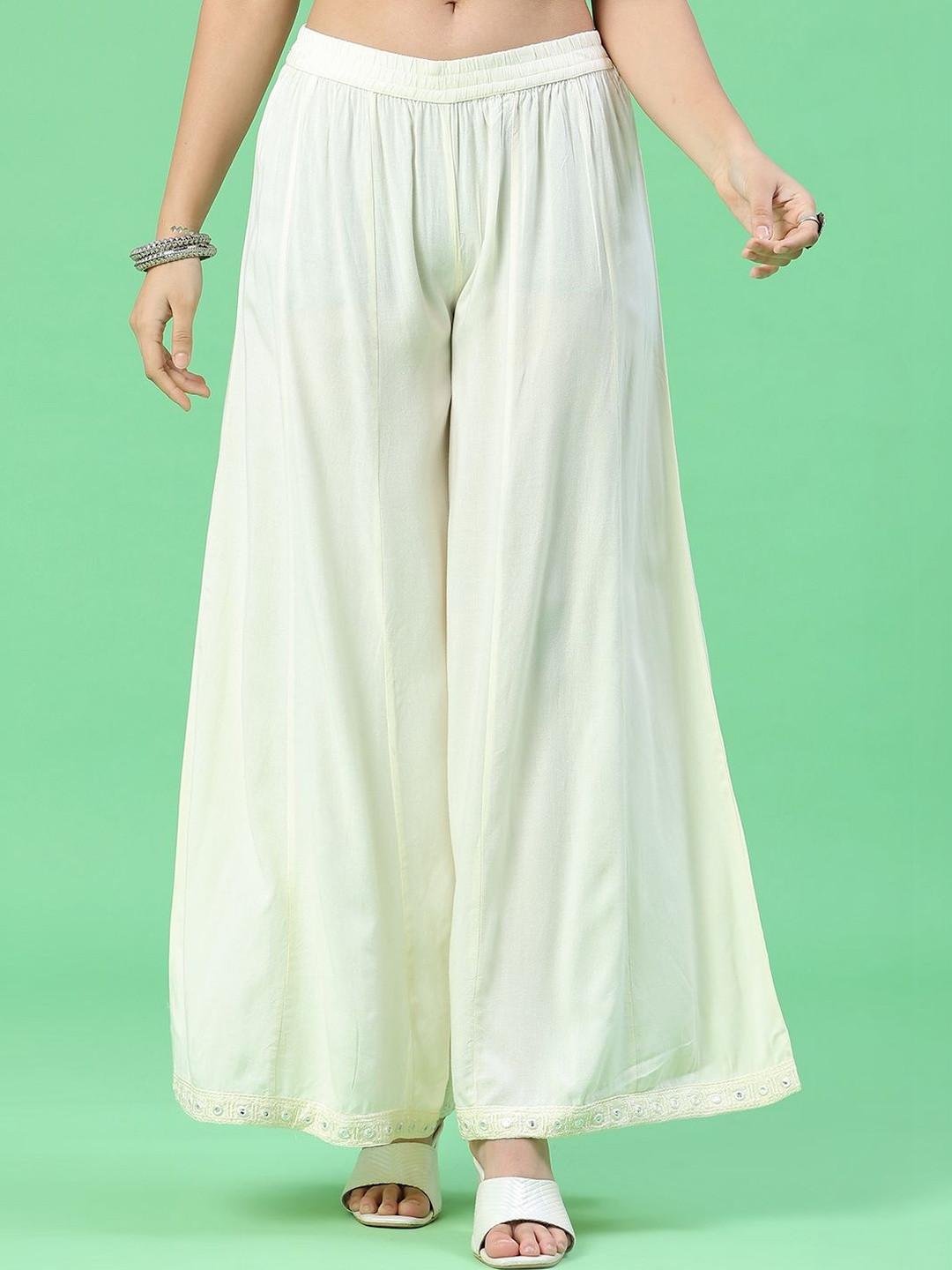 LIMEROAD Women Embellished Ethnic Palazzos