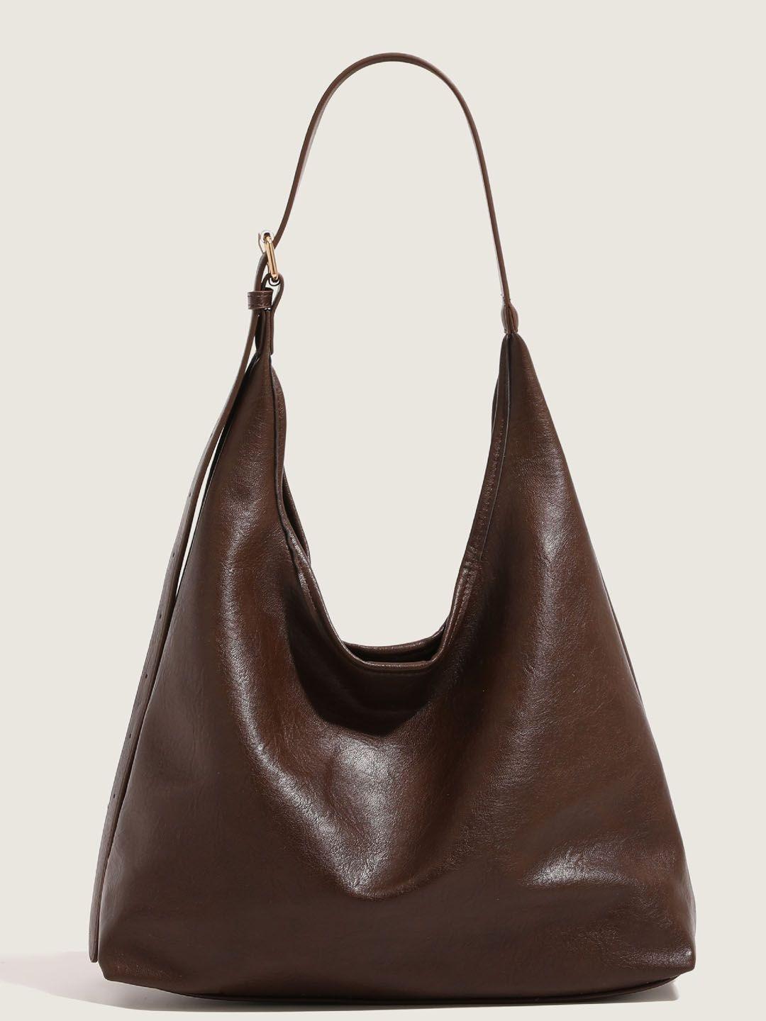 StyleCast PU Oversized Half Moon Hobo Bag