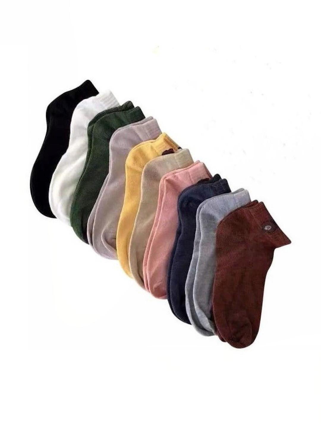 VIPUN Unisex Pack of 10 Cotton Ankle Length Socks