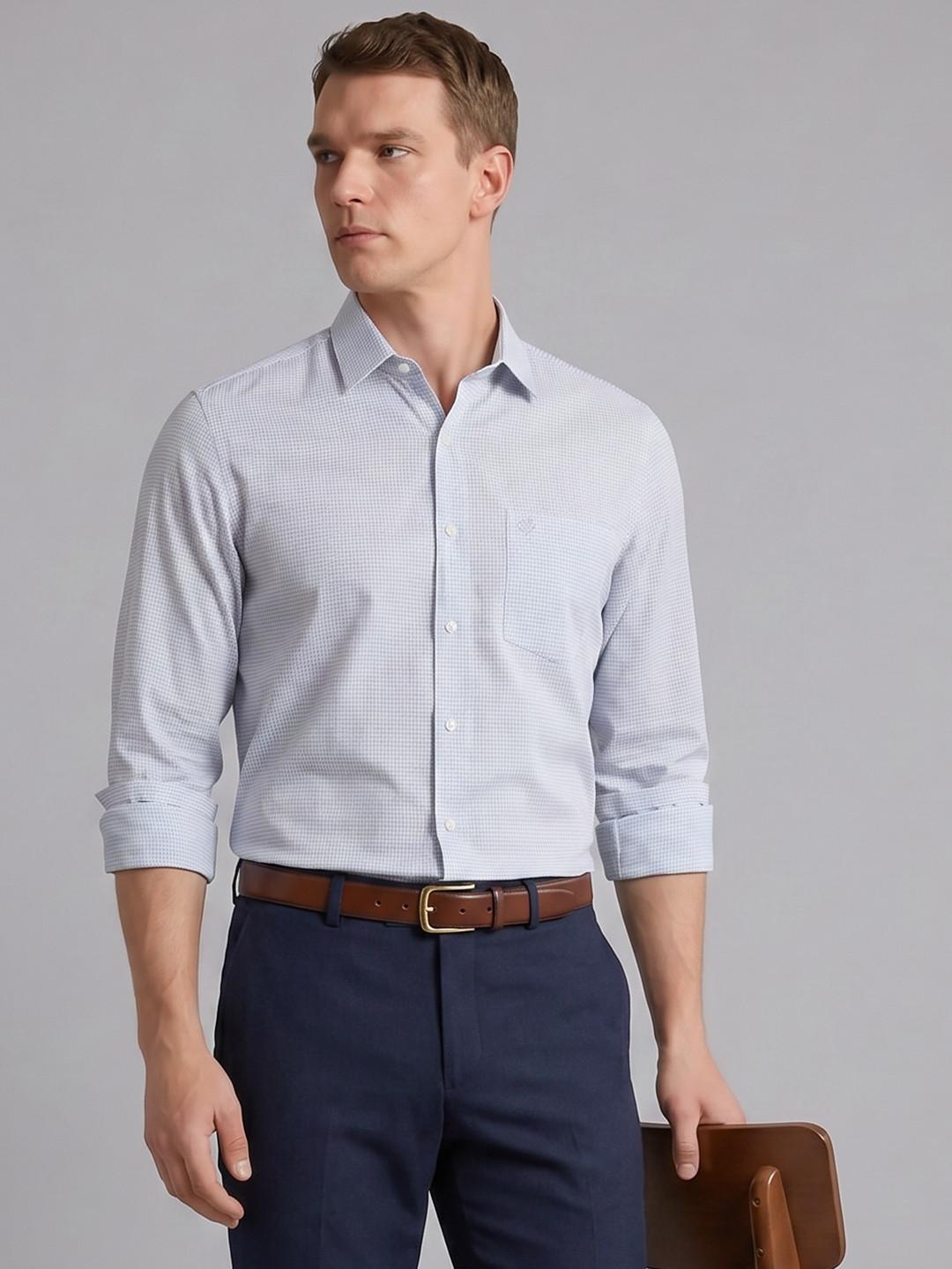 Arrow Micro Checked Pure Cotton Formal Shirt