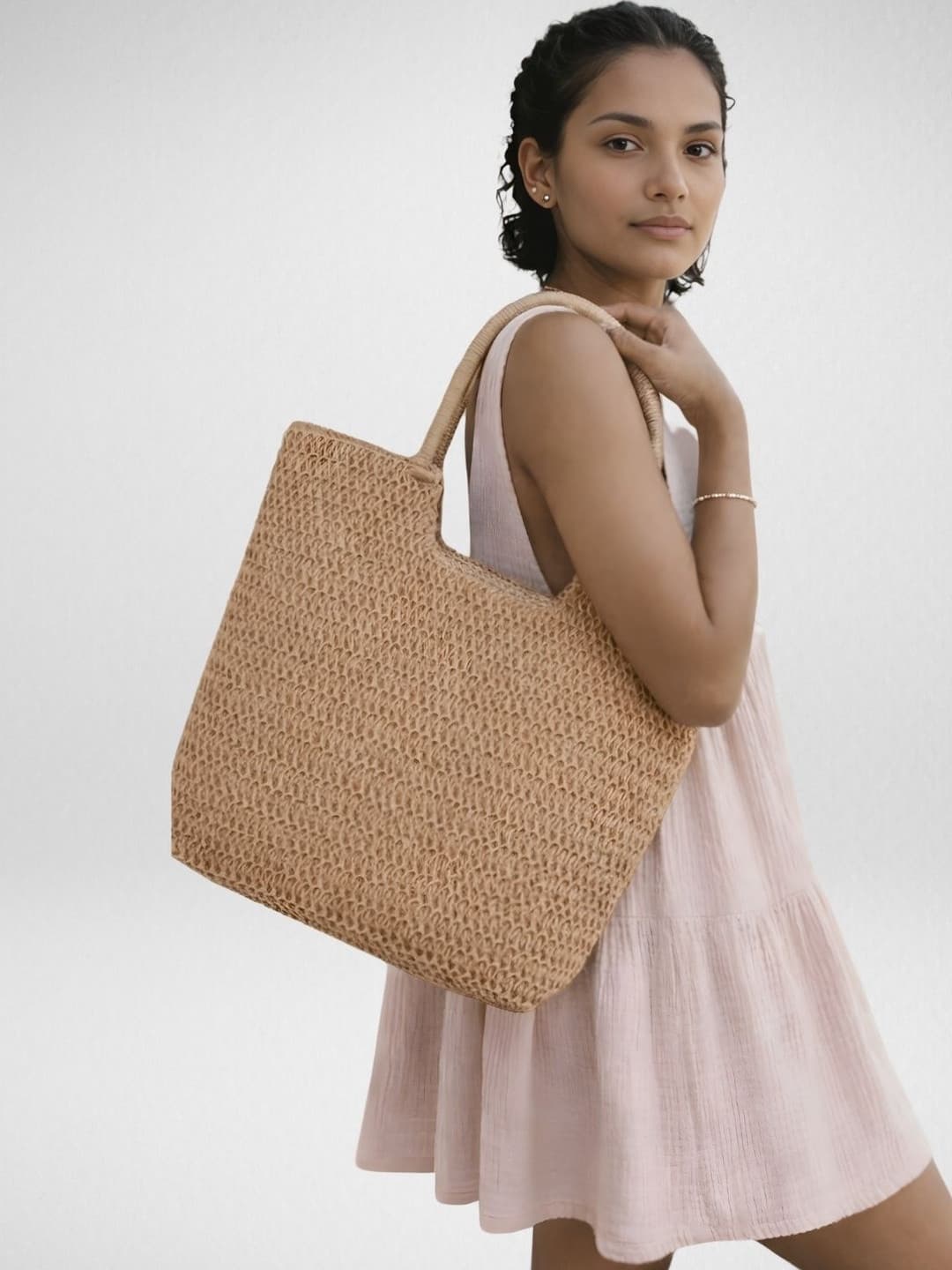 EcoRight Ecoright Raffia Tote Bag - Soil